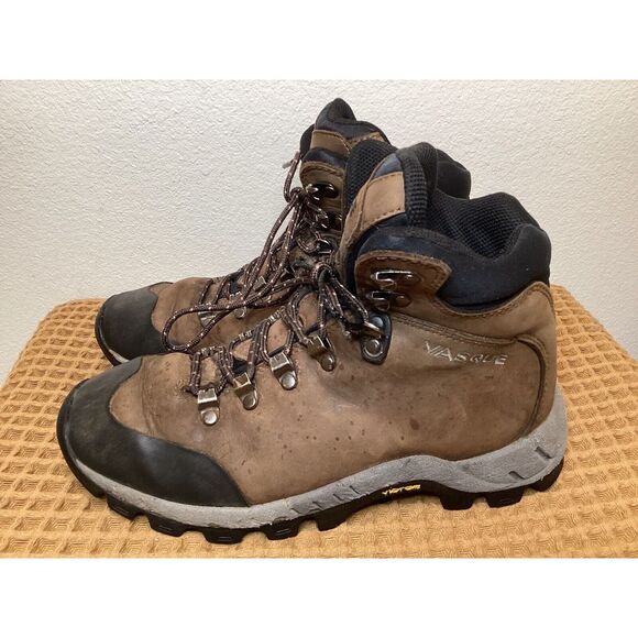 Vasque Shoes - Women's Vasque Hiking Boots Size 7 Brown Black Vintage 90s Trail Vibram‎ Soles